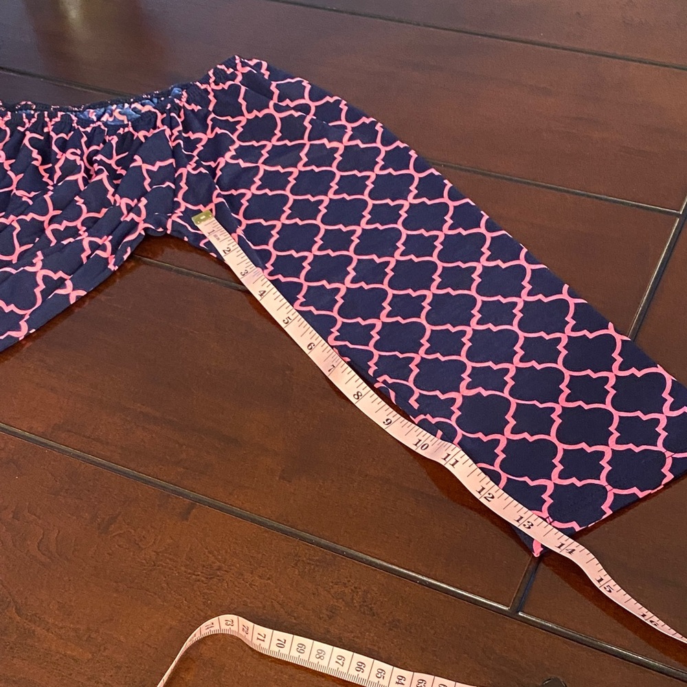 Boho Style Dress with Pink and Navy Pattern - Picture 7 of 9